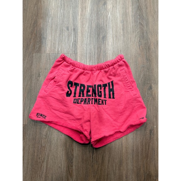 Gymshark Pants - Gymshark Womens Strength Department Graphic Shorts Pink B2B8K Size M